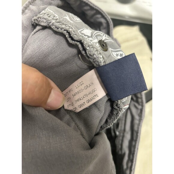 Johnnie O 5 Pocket Stretch Gray Denim Golf Pants Casual Jeans Size 32x34 Grey - Picture 5 of 7